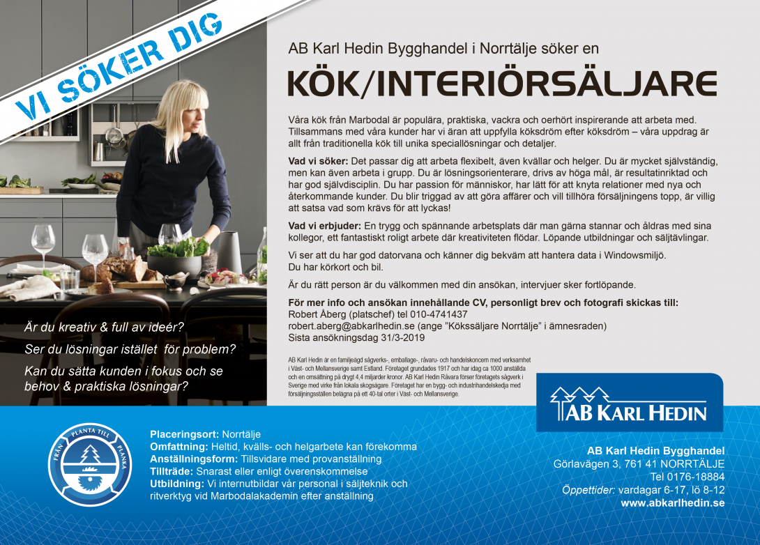 Kök & Interiörsäljare | Norrtälje Kök & Interiörsäljare | Norrtälje
